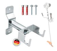 EDS Alloy Steel Storage Rack - Black Brush Cutter/Grass Trimmer Wall Mount - Made in Germany, Wall Bracket for Stihl, Einhell, Makita, Bosch, Pike etc.