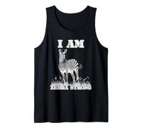 EDS Awareness I Am Zebra Strong Chronic Illness Resilience Tank Top