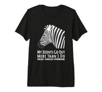 EDS Awareness Zebra - My Joints Go Out More Than I Do Premium T-Shirt