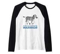 EDS Chronic Illness Warrior Ehlers-Danlos Syndrome Zebra Raglan Baseball Tee
