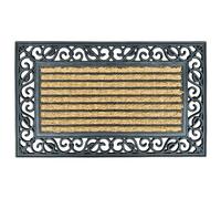 EDS Coir Door Mat Heavy Duty Non Slip Indoor Outdoor Doormat Washable Shoe Scraper Mat Removes Grass Mud & Dirt for Front Door Patio & Entryway (1)