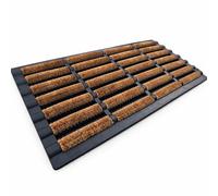 EDS Heavy Duty Coir Door Mat Non Slip Indoor Outdoor Doormat Natural Coco Coir Dirt Trapper Shoe Scraper with Rubber Backing for Front Door Patio & Entrance (45x75 CM) (PACK OF 1)