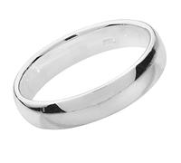 EDS Jewels 925 Sterling Silver 4mm Court Comfort Men/Ladies Wedding Band/Ring WJS13878RSS