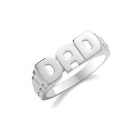 EDS Jewels Attractive 925 Sterling Silver Gents/Men Dad Ring WJS36404RSU