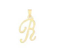 EDS Jewels Elegant 9ct Gold Ladies Letter/Initial Pendant - 24mm*10mm WJS35333LTR