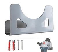EDS - Premium Angle Grinder Wall Bracket in Stainless Steel | Wall Mount | 115-125 mm | Includes Mounting Material | Suitable for Many Manufacturers - Einhell - Makita - Bosch - Dewalt - Flex - etc.