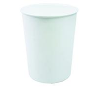 EDS Round Waste Paper Bin |Modern Chequered Design| Lightweight Sturdy Plastic 5L Waste Paper Basket | Small Waste Bin For Bedroom, Lounge, Office And Desk (PACK OF 1, WHITE)