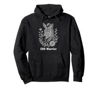 EDS Warrior Ehlers-Danlos Syndrome Awareness Floral Zebra Pullover Hoodie