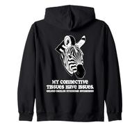 EDS Warrior Zebra Design Rare Resilient and Radiant Zip Hoodie