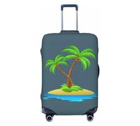 EdsfFehs 3D Palm Tree Print Suitcase Cover,Washable Lightweight Fashion for Easy Identification