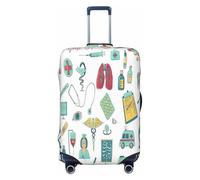 EdsfFehs Abstraction Biology chemistry4 Print Luggage Cover,Fashion Suitcase Protector Washable Scratch Resistant