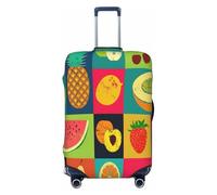 EdsfFehs Art Style Fruit Print Luggage Cover,Fashion Suitcase Protector Washable Scratch Resistant