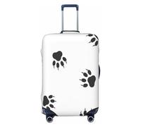 EdsfFehs Bear paw Print Luggage Cover,Fashion Suitcase Protector Washable Scratch Resistant