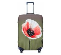 EdsfFehs Beautiful Poppy Flower Ink Print Luggage Cover,Fashion Suitcase Protector Washable Scratch Resistant