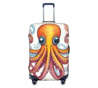 EdsfFehs Color Octopus Print Suitcase Cover,Washable Lightweight Fashion for Easy Identification