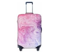 EdsfFehs Colorful Marble Pastel Pink Blue Purple Print Luggage Cover,Fashion Suitcase Protector Washable Scratch Resistant