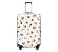 EdsfFehs Delicious Cupcakes Print Suitcase Cover,Washable Lightweight Fashion for Easy Identification