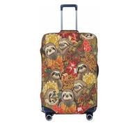 EdsfFehs Funny Sloths Print Suitcase Cover,Washable Lightweight Fashion for Easy Identification