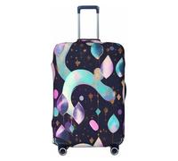 EdsfFehs Glittery Pretty Pattern Print Luggage Cover,Fashion Suitcase Protector Washable Scratch Resistant
