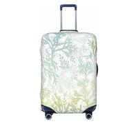 EdsfFehs Green Sea Blue Seaweed Print Luggage Cover,Fashion Suitcase Protector Washable Scratch Resistant