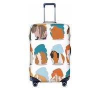 EdsfFehs Guinea Pig Illustration Print Suitcase Cover,Washable Lightweight Fashion for Easy Identification