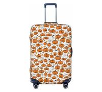 EdsfFehs Halloween Pumpkin Patterns Print Suitcase Cover,Washable Lightweight Fashion for Easy Identification