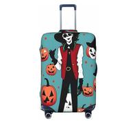 EdsfFehs Happy Halloween Day Print Luggage Cover,Fashion Suitcase Protector Washable Scratch Resistant