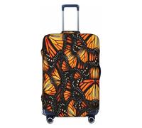 EdsfFehs Heaps of Orange Monarch Butterflies Print Suitcase Cover,Washable Lightweight Fashion for Easy Identification