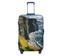 EdsfFehs Ireland Outdoors County Clare The Cliffs Print Luggage Cover,Fashion Suitcase Protector Washable Scratch Resistant
