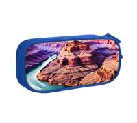 EdsfFehs Large Capacity Beauty Grand Canyon Print Double Layer Zipper Pencil Case,Multi Compartment Portable
