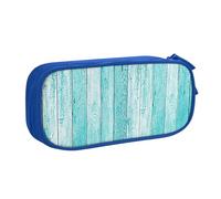 EdsfFehs Large Capacity Wooden Planks Texture Wallpaper Print Double Layer Zipper Pencil Case,Multi Compartment Portable