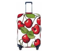 EdsfFehs Lovely Sweet red Cherry 3 Print Luggage Cover,Fashion Suitcase Protector Washable Scratch Resistant