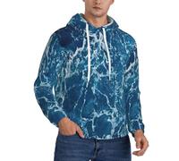 EdsfFehs Men'S Tropical Ocean Beach Theme Print Hoodie,Hooded Sweatshirt,Casual Lightweight Pullover With Pockets Black