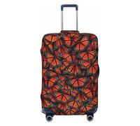 EdsfFehs Monarch Butterflies Print Luggage Cover,Fashion Suitcase Protector Washable Scratch Resistant