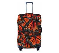EdsfFehs Monarch Butterflies. Print Luggage Cover,Fashion Suitcase Protector Washable Scratch Resistant