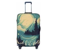 EdsfFehs Not All Who Wander are Lost 1 Print Luggage Cover,Fashion Suitcase Protector Washable Scratch Resistant