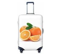 EdsfFehs Orange Print Suitcase Cover,Washable Lightweight Fashion for Easy Identification