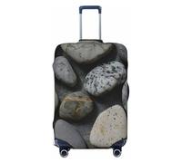 EdsfFehs Pebble Stone Pattern Print Luggage Cover,Fashion Suitcase Protector Washable Scratch Resistant
