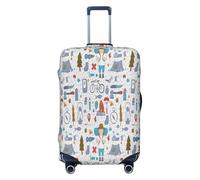 EdsfFehs The Nature Wildlands Activities Pattern Print Luggage Cover,Fashion Suitcase Protector Washable Scratch Resistant