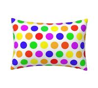 EdsfFehs Trendy Soft Beautiful Polka Dot Print Pillowcase 30 X 45 Cm,Throw Cushion Cover With Hidden Zipper