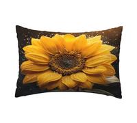 EdsfFehs Trendy Soft Beautiful Sunflower 4 Print Pillowcase 30 X 45 Cm,Throw Cushion Cover With Hidden Zipper