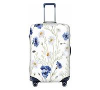 EdsfFehs Wild Flowers and Cornflowers Daisies Print Suitcase Cover,Washable Lightweight Fashion for Easy Identification