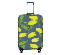 EdsfFehs Yellow Fresh Lemons Print Suitcase Cover,Washable Lightweight Fashion for Easy Identification