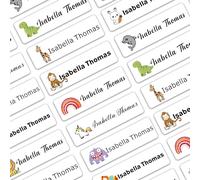 EDSG 72PCS Personalised Name Labels for Clothes Kids, Name Stickers, Personalised Names Tags for Clothes, School Supplies, Clothing (72Pcs)