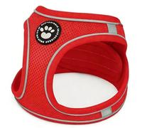 EDSG Dog Harness Small Dog, Soft Mesh Breathable Puppy Harness, Waterproof, Reflective, No Pull, in Vest, Lightweight Harness for Extra Small Dogs, Kittens, Cats and Puppies (Red, L)