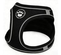 EDSG Dog Harness Small Dog, Soft Mesh Breathable Puppy Harness, Waterproof, Reflective, No Pull, in Vest, Lightweight Harness for Extra Small Dogs, Kittens, Cats and Puppies (Black, M)