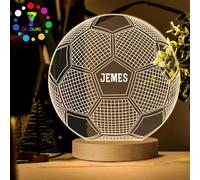 EDSG Football Night Light Lamp for Boys - Personalised LED Gifts from Father, Mother, Friends - Custom Gifts for Child, Boy, Kids (Design 5)