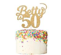 EDSG Personalised 18th Birthday Glitter Cake Topper Any Name - Custom with ANY NAME and ANY AGE - Made from Non-shed Double Sided Glitter Cake Decoration Hand Finished in UK