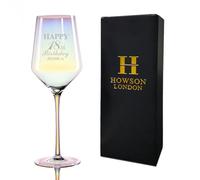 EDSG Personalised Engraved Wine Glass for Women | Custom Gift for Birthday with Gift Box | 400ML Wine Glass for Mother Grandma Nanna Aunt 18th 21st 40th 50th 60th 80th (Birthday)