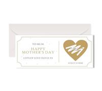 EDSG Personalised Mothers Day Card for Mum, Scratch Off Scratch Cards, Funny Mothers Day Surprise Greeting Cards for Mom Grandma Nanny, Mother's Day Card from Son Daughter (Design 3)